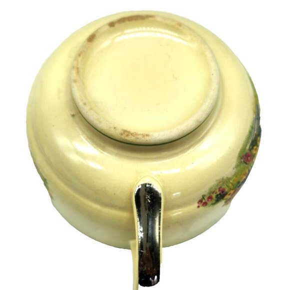 Vintage 1930s Homer Laughlin English Garden Wells Tea Cup & Saucer SET ART DECO - Picture 7 of 8